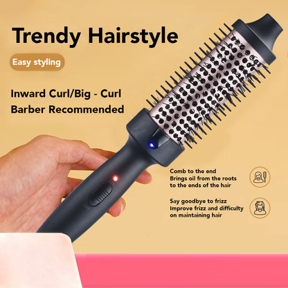 Trendy Negative Ion Single Thermal Hair Styling Comb - Perfect Gift for Your Christmas