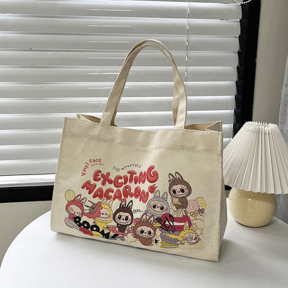 The Monster Exciting Macaron Canvas Tote Bag - Gift for You