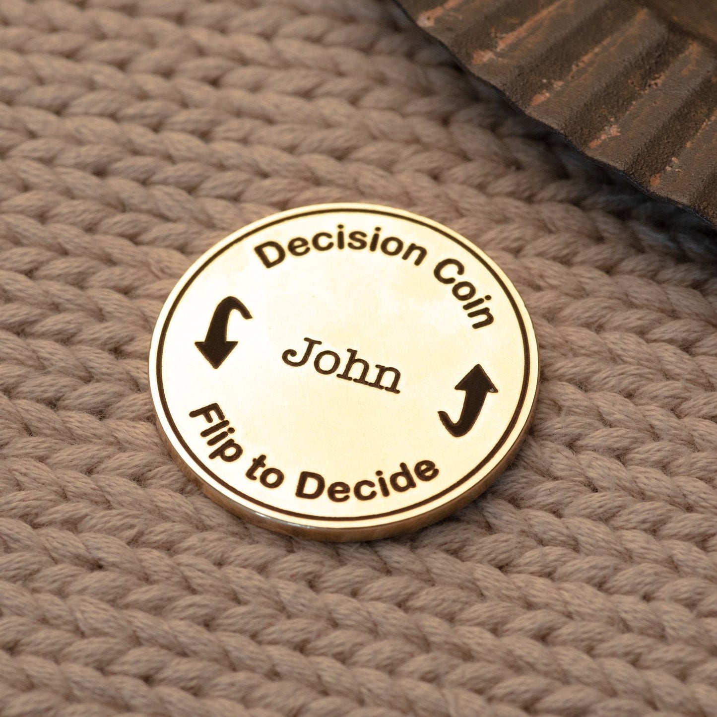 Personalized Engraved Decision Coin - Couples Flip Coin