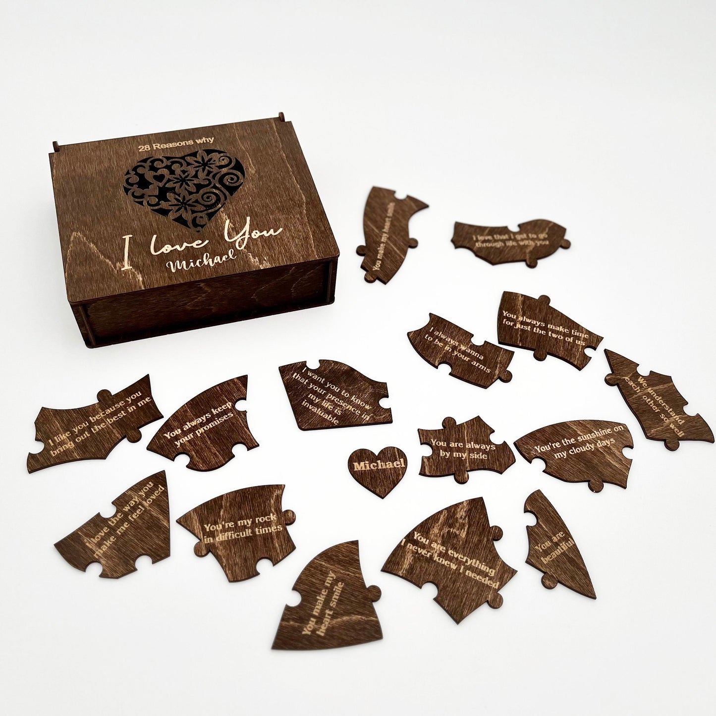 Personalized Wooden Puzzle Reasons Why I Love You