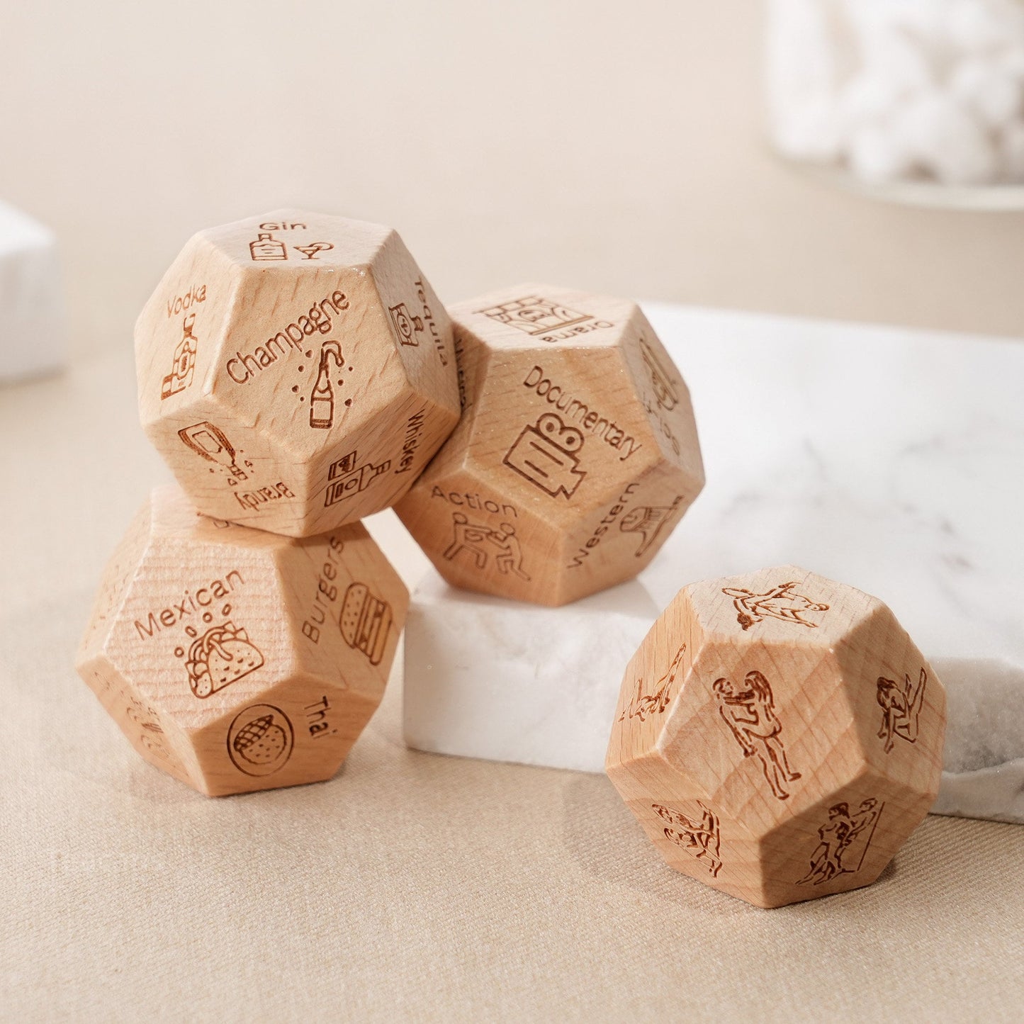 Personalized Date Dice Set-Anniversary Gifts - Date Night Gifts