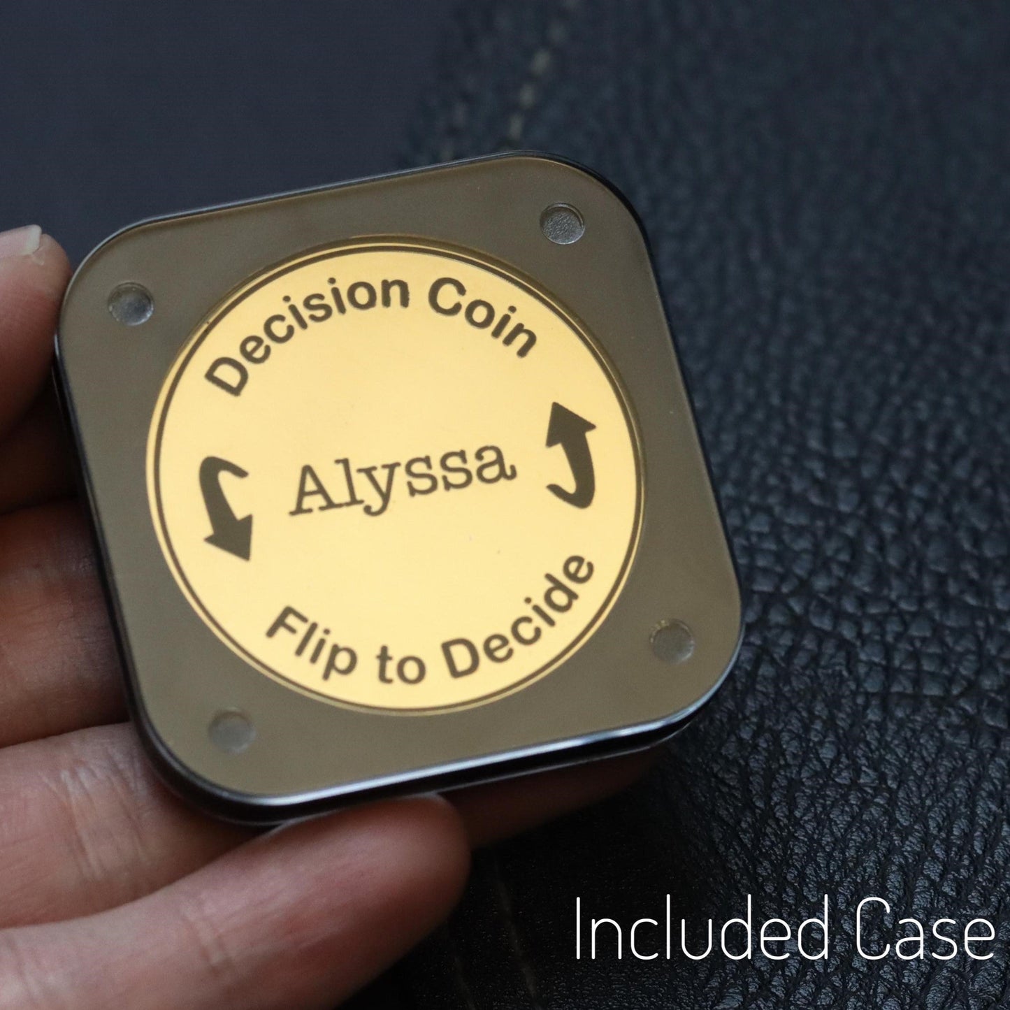 Personalized Engraved Decision Coin - Couples Flip Coin