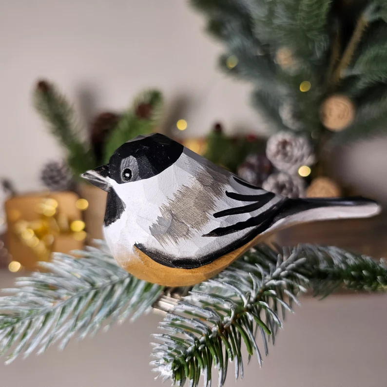 Enchanting Handcrafted Clip-On Bird Ornaments for Christmas Trees