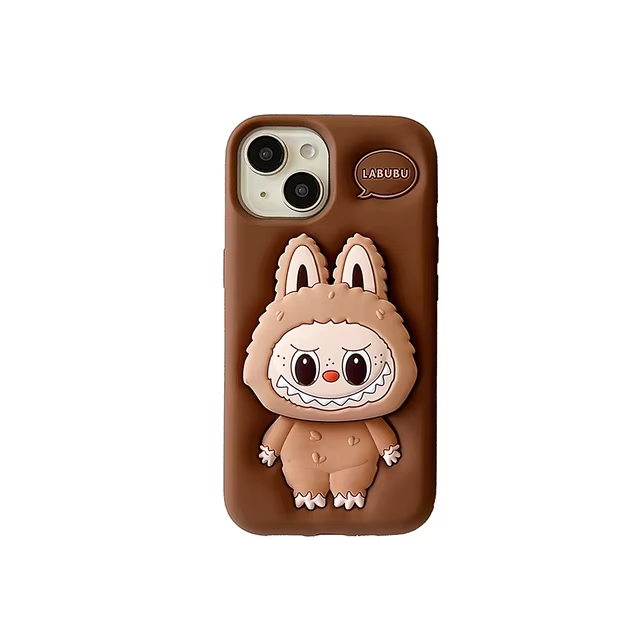 Cute LaBuBu Silicone Cover With Holder Case for Iphone