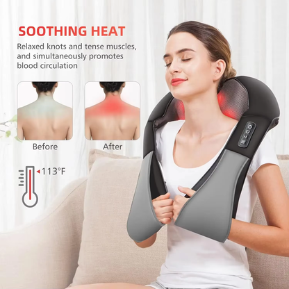 Shiatsu Electric Shoulder and Neck Massager, Relieve Muscle Pain, Perfect Christmas Gift