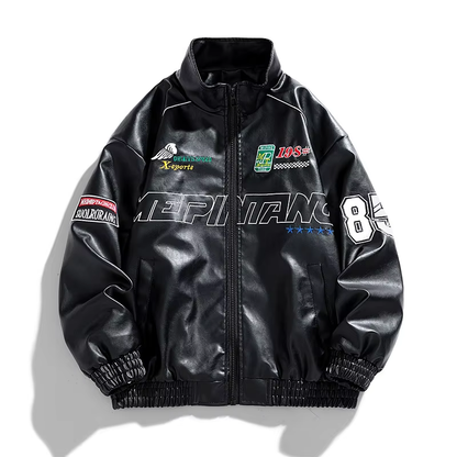 Vintage Leather Racing "Mepintang" Jacket - Christmas Gift for You