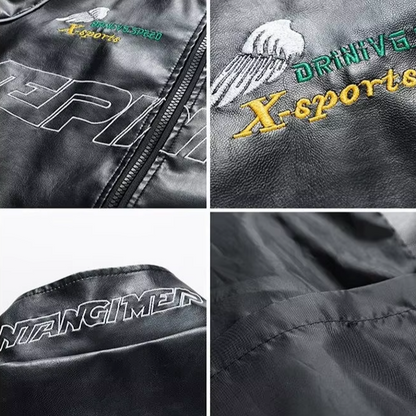 Vintage Leather Racing "Mepintang" Jacket - Christmas Gift for You